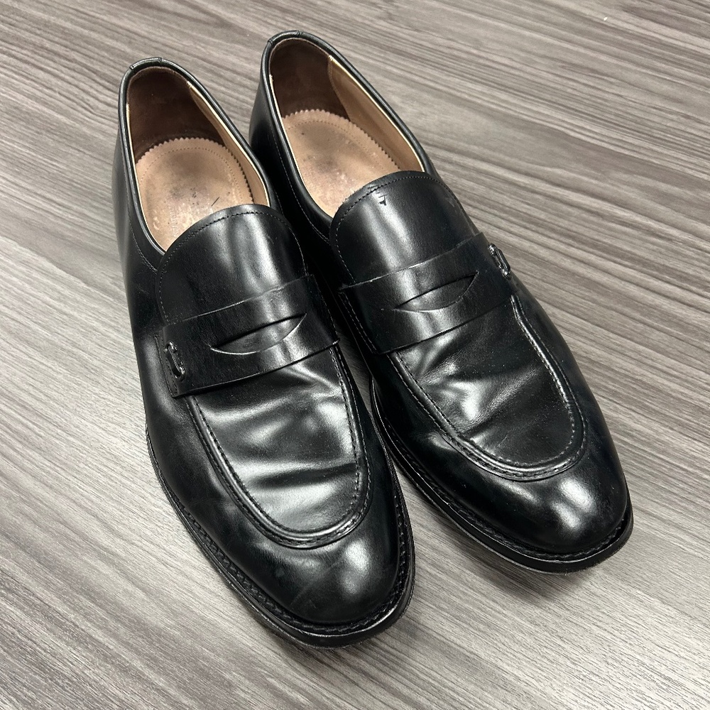 Mens Salvatore Ferragamo Black Loafers Shoes
